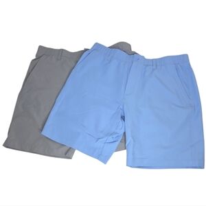 Under Armour Men's UA Drive Golf Shorts 2 Pair Size 38 Gray & Horizon Blue